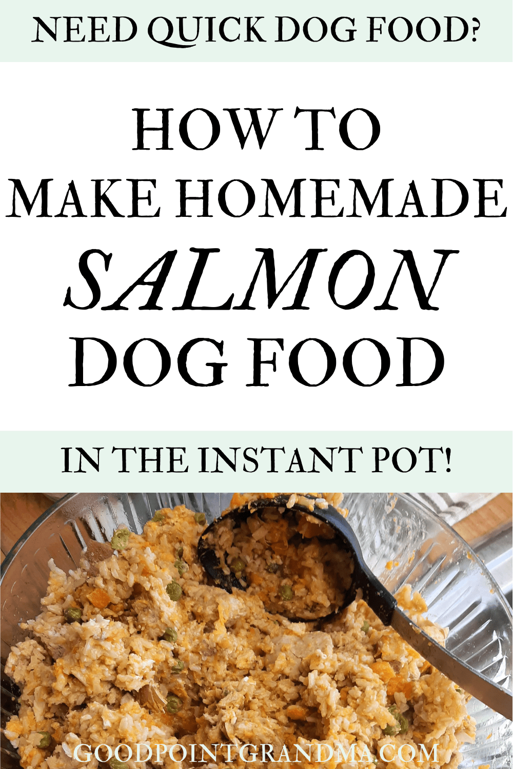 how to make homemade salmon dog food